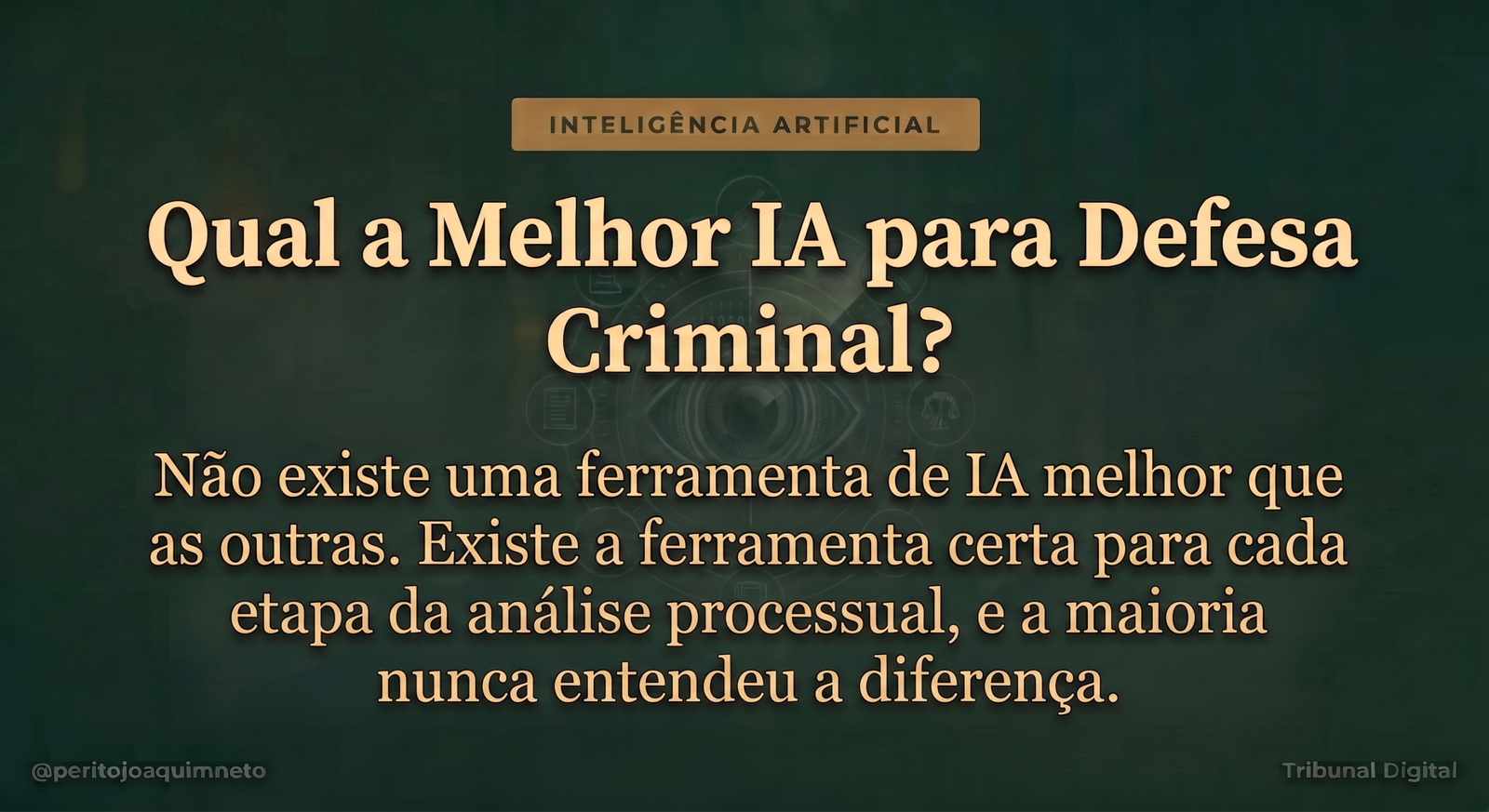 ChatGPT, Gemini, NotebookLM ou Claude: qual IA usar na defesa criminal (e por que essa pergunta está errada)